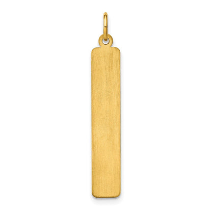 14K Gelbgold 14K Gelbgold Groß Rohling Stab Charm