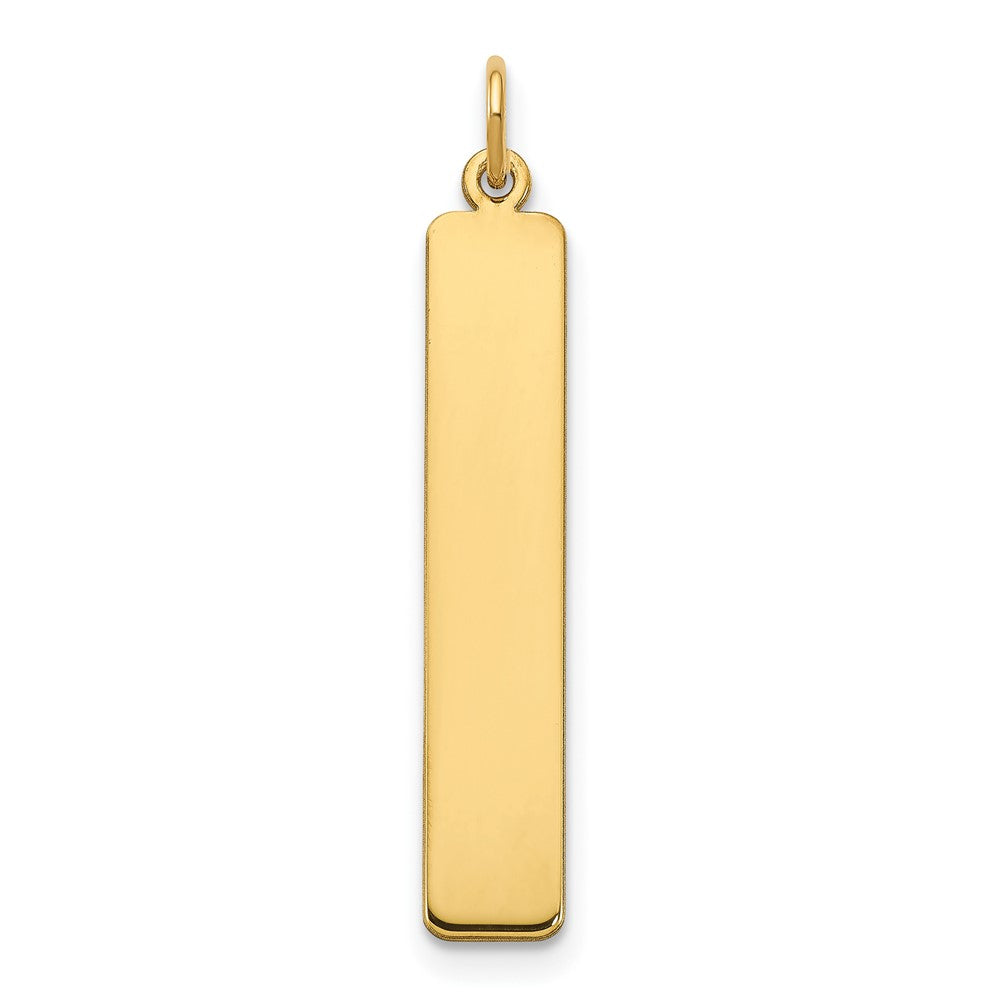 14K Gelbgold 14K Gelbgold Groß Rohling Stab Charm