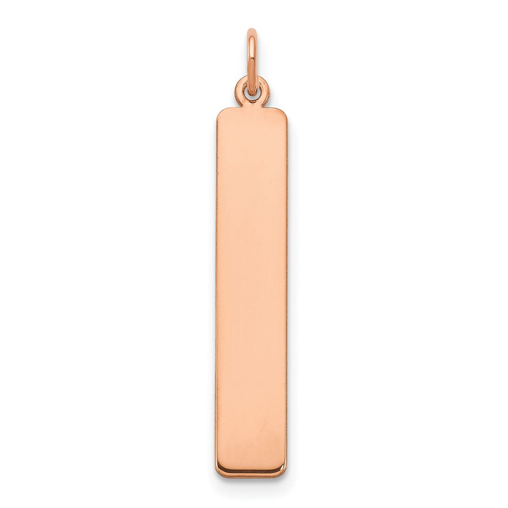 Roségoldbeschichtet Sterlingsilber /rose Groß Rohling Stab Charm