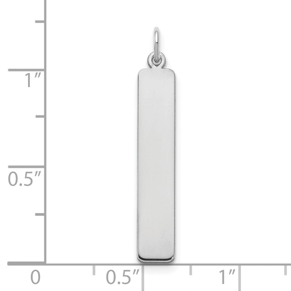 10K Weißgold 10K Weißgold Groß Rohling Stab Charm