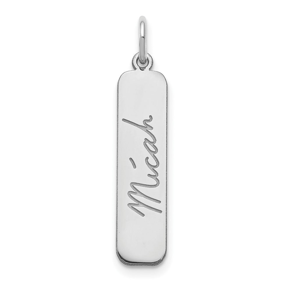 14K Weißgold Signature Stab Charm