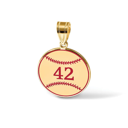 Vergoldet Personalisiert Baseball Epoxid Anhänger