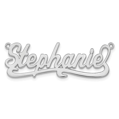 Vergoldet Sterlingsilber /gold Poliert Name Platte
