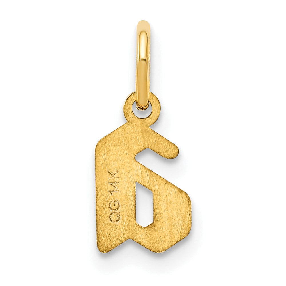 14K Gelbgold 14ky Lower Gehäuse Buchstabe A Initiale Anhänger