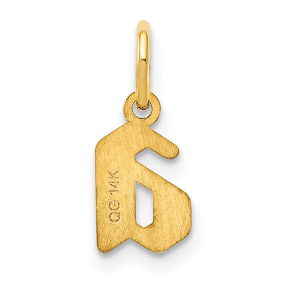 14K Gelbgold 14ky Lower Gehäuse Buchstabe A Initiale Anhänger