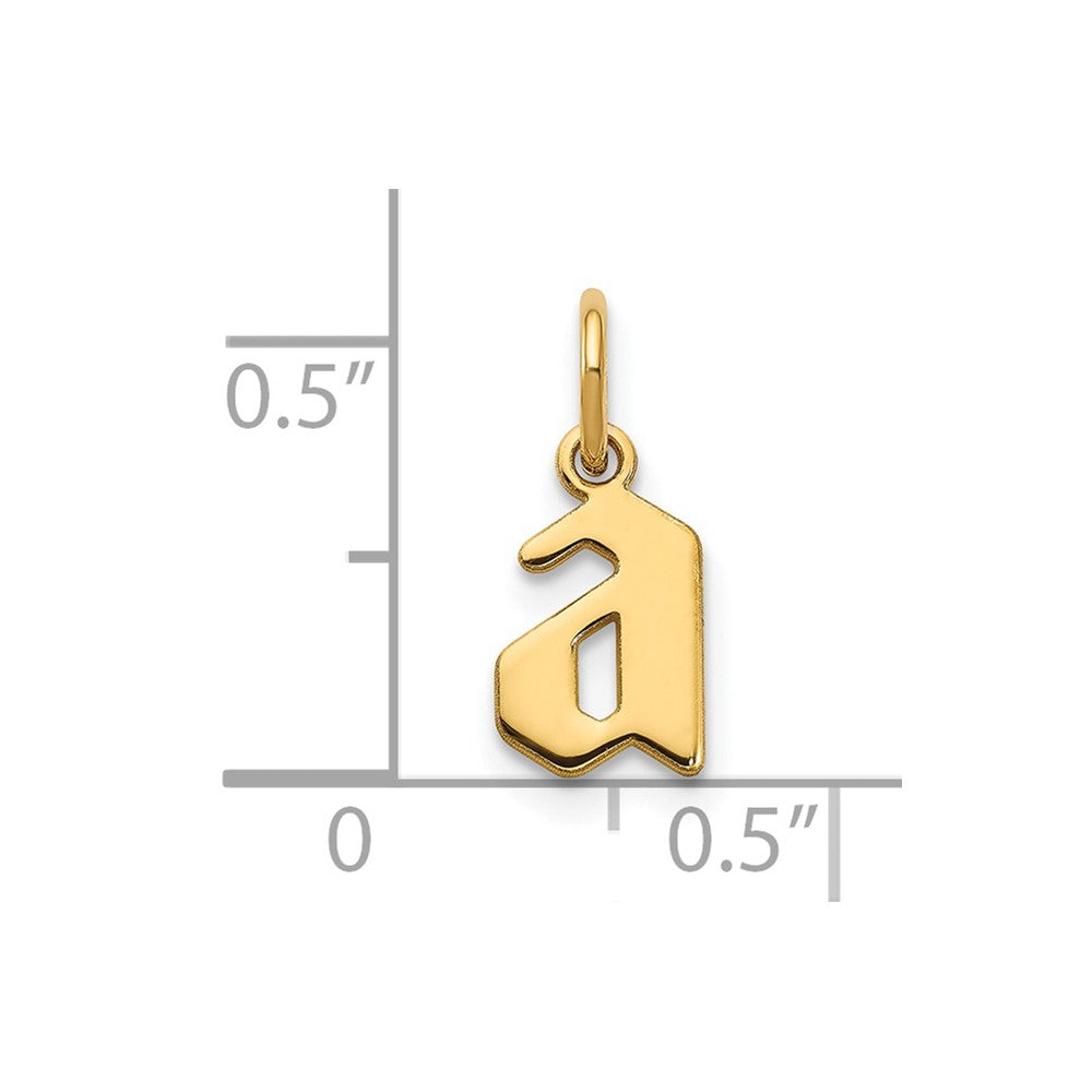 14K Gelbgold 14ky Lower Gehäuse Buchstabe A Initiale Anhänger