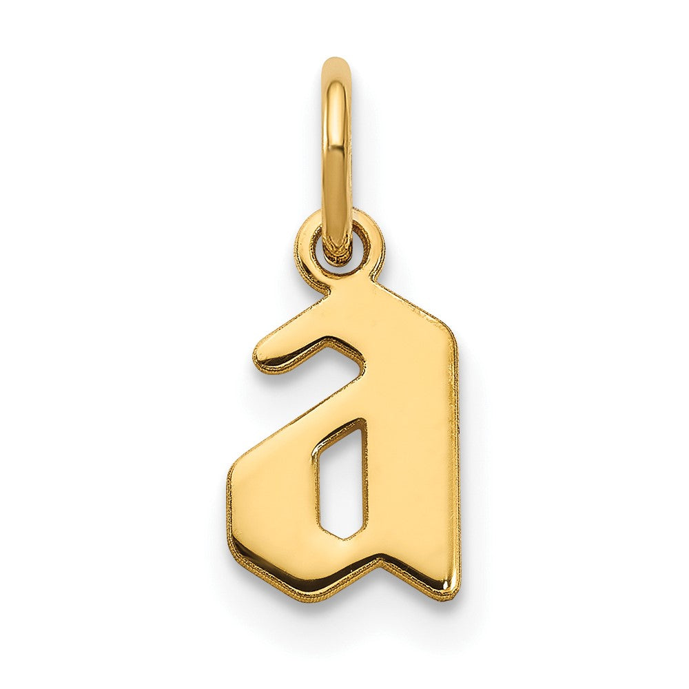 14K Gelbgold 14ky Lower Gehäuse Buchstabe A Initiale Anhänger