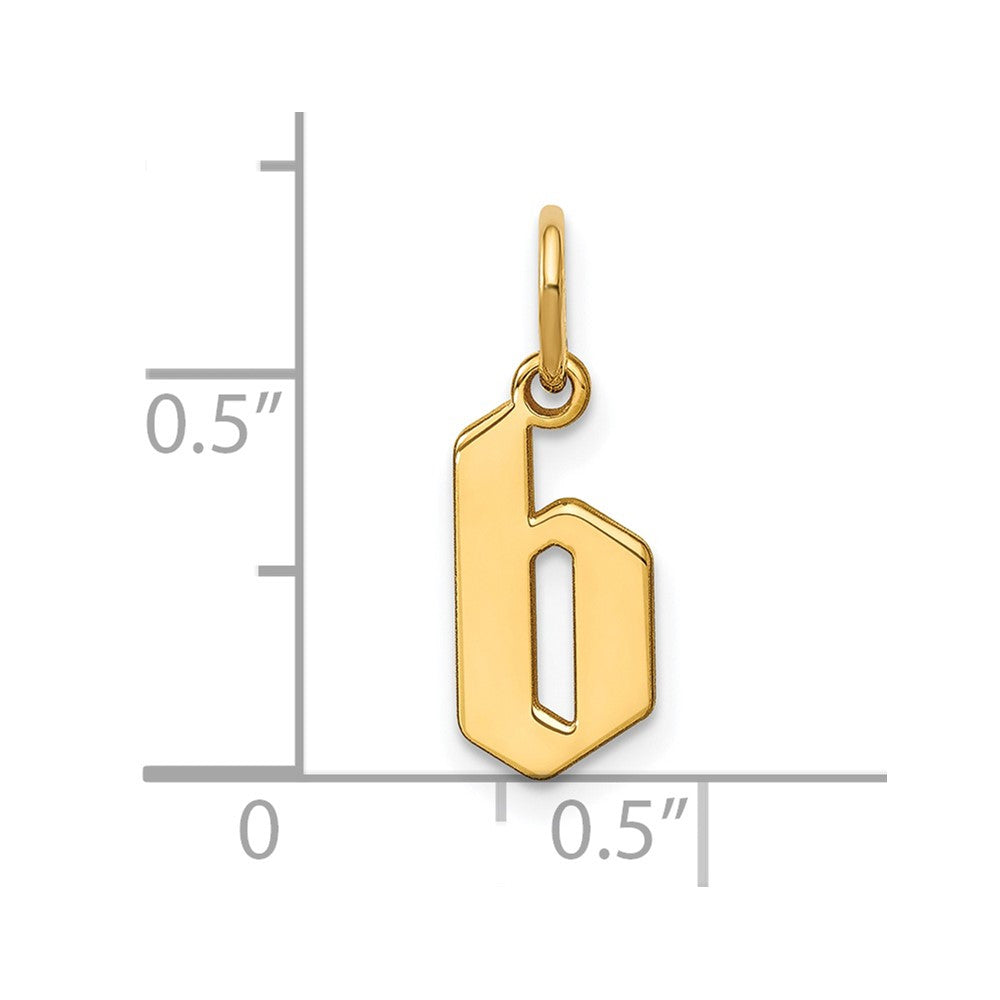 14K Gelbgold 14ky Lower Gehäuse Buchstabe B Initiale Anhänger