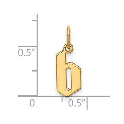 14K Gelbgold 14ky Lower Gehäuse Buchstabe B Initiale Anhänger