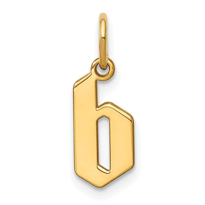 14K Gelbgold 14ky Lower Gehäuse Buchstabe B Initiale Anhänger
