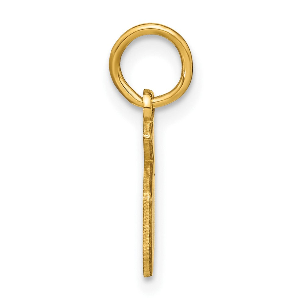 14K Gelbgold 14ky Lower Gehäuse Buchstabe D Initiale Anhänger