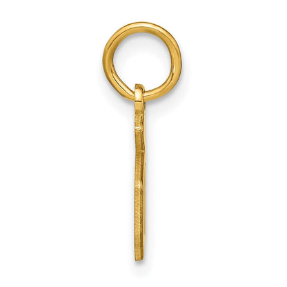 14K Gelbgold 14ky Lower Gehäuse Buchstabe D Initiale Anhänger