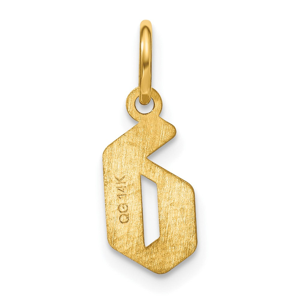 14K Gelbgold 14ky Lower Gehäuse Buchstabe D Initiale Anhänger