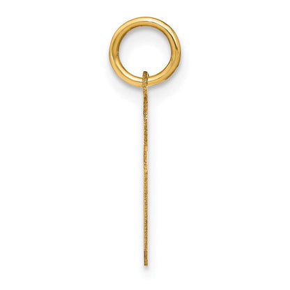 14K Gelbgold 14ky Lowercase Buchstabe F Initiale Anhänger