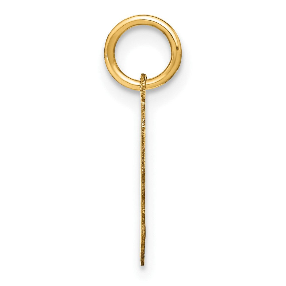 14K Gelbgold 14ky Lowercase Buchstabe G Initiale Anhänger