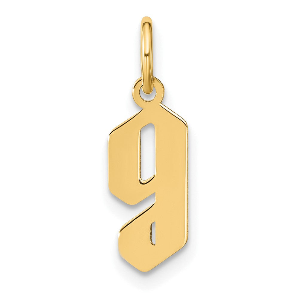 14K Gelbgold 14ky Lowercase Buchstabe G Initiale Anhänger
