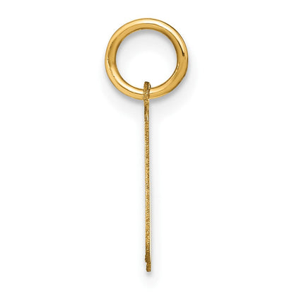 14K Gelbgold 14ky Lowercase Buchstabe H Initiale Anhänger