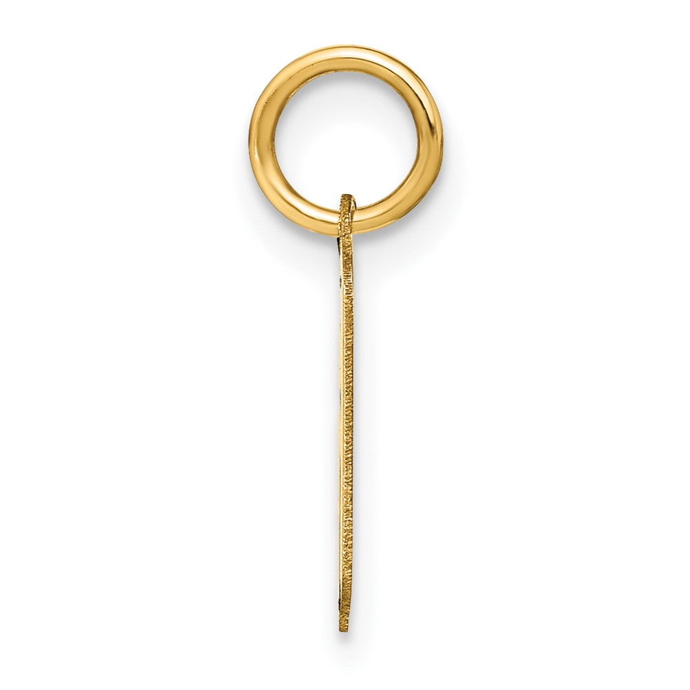 14K Gelbgold 14ky Lowercase Buchstabe K Initiale Anhänger