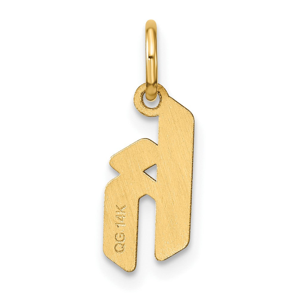 14K Gelbgold 14ky Lowercase Buchstabe K Initiale Anhänger