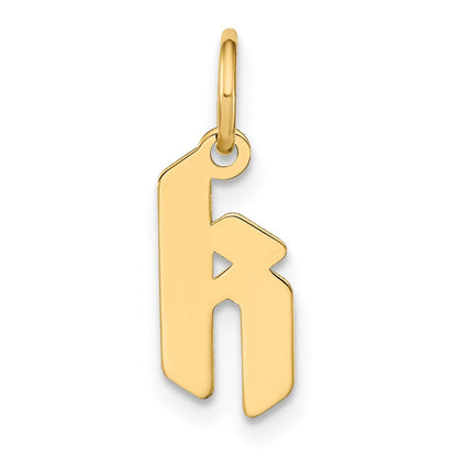 14K Gelbgold 14ky Lowercase Buchstabe K Initiale Anhänger