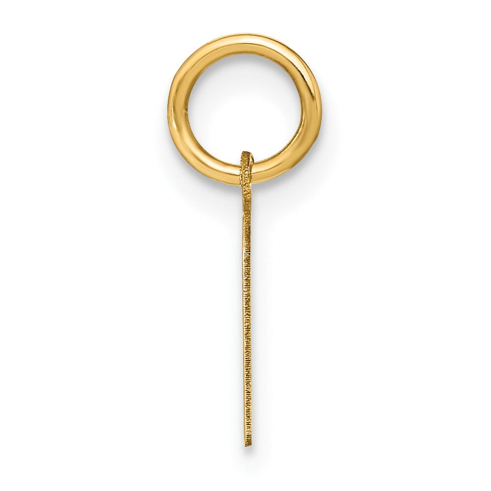 14K Gelbgold 14ky Lowercase Buchstabe M Initiale Anhänger