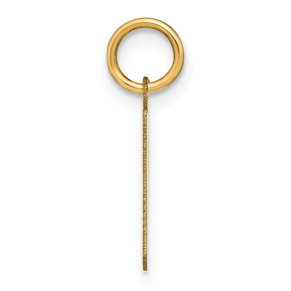 14K Gelbgold 14ky Lowercase Buchstabe P Initiale Anhänger