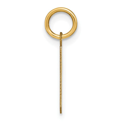 14K Gelbgold 14ky Lowercase Buchstabe P Initiale Anhänger