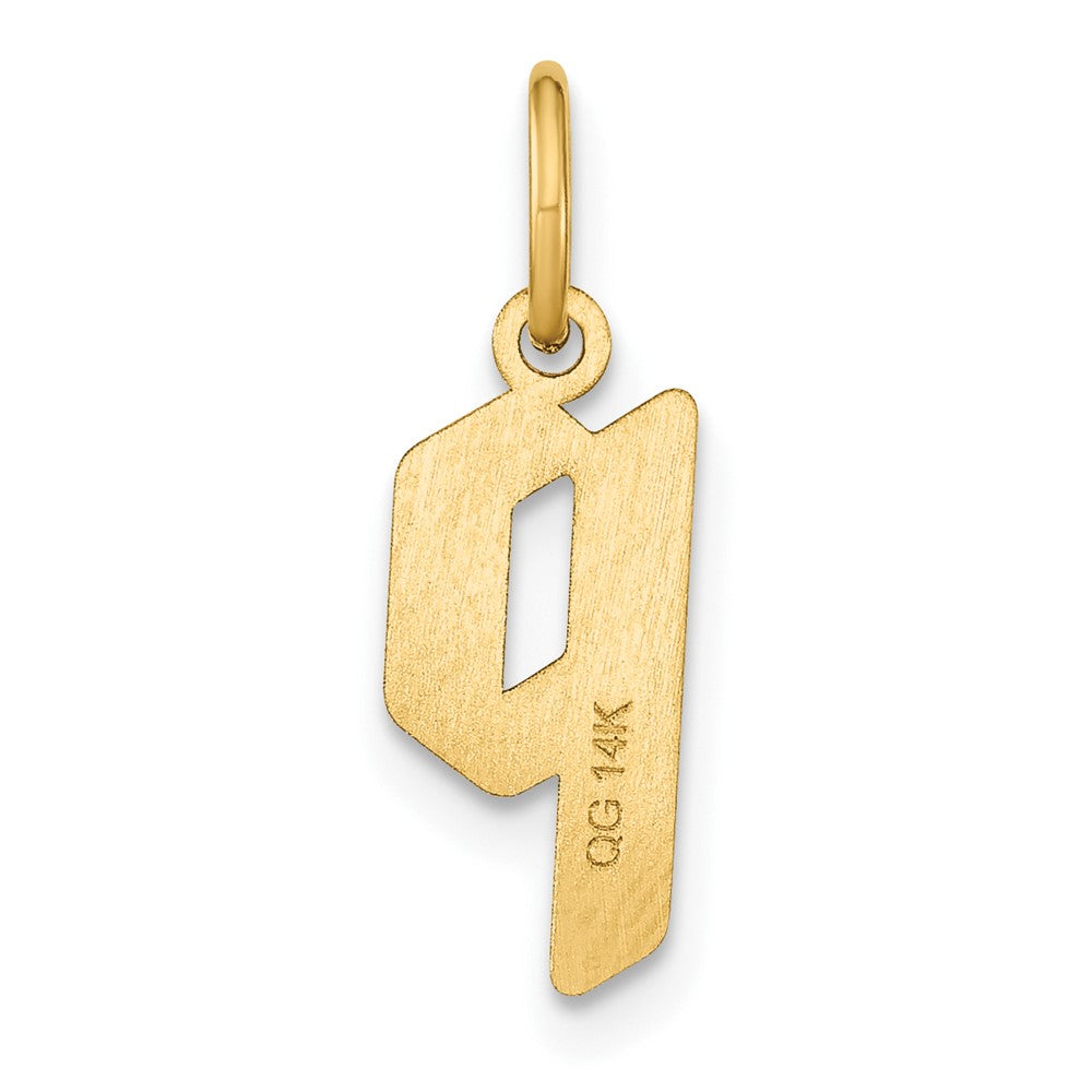 14K Gelbgold 14ky Lowercase Buchstabe P Initiale Anhänger