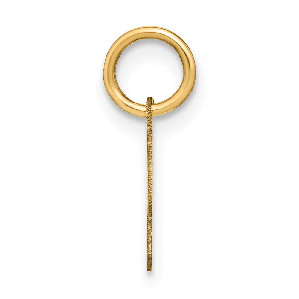 14K Gelbgold 14ky Lowercase Buchstabe S Initiale Anhänger
