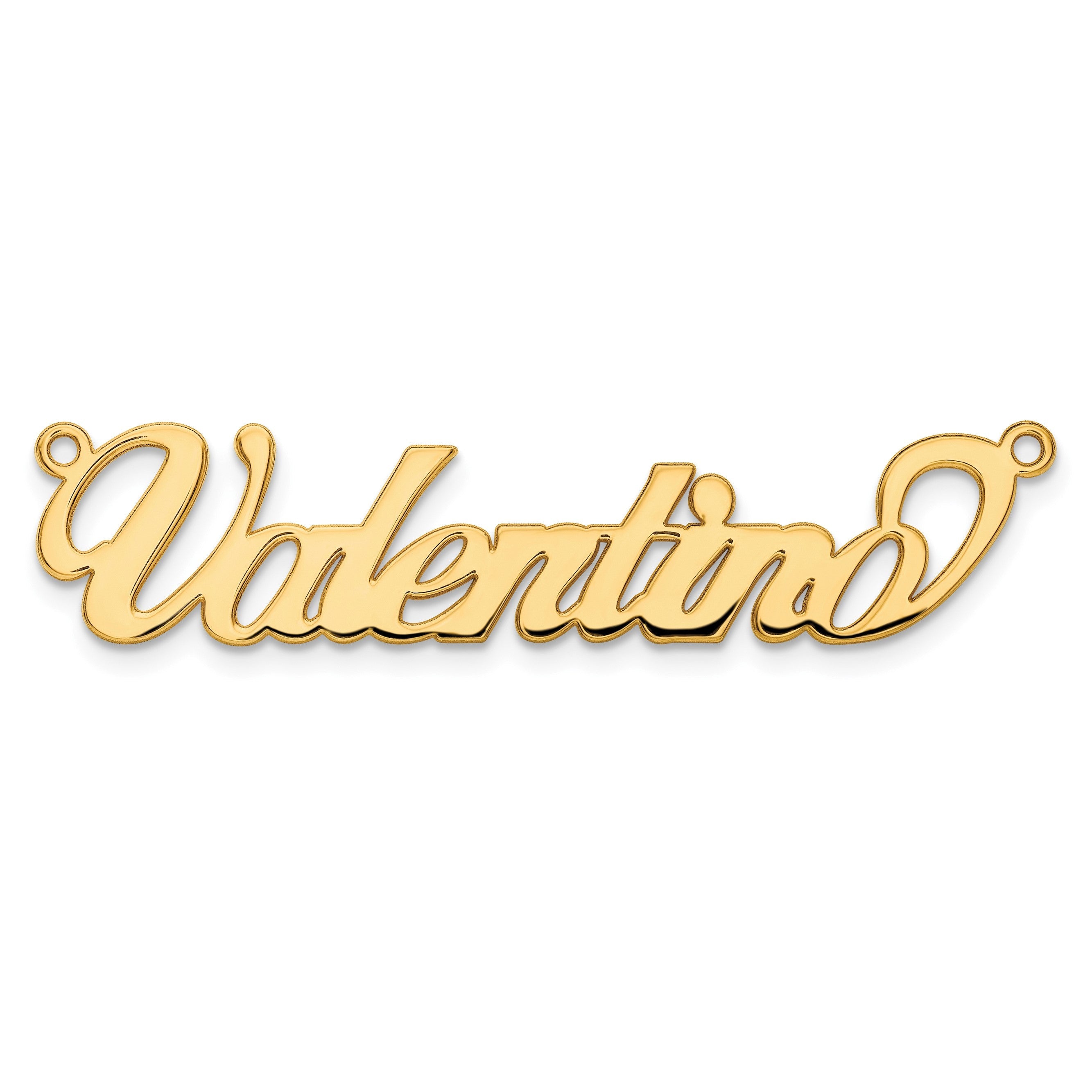 Vergoldet Sterlingsilber /gold Name Platte