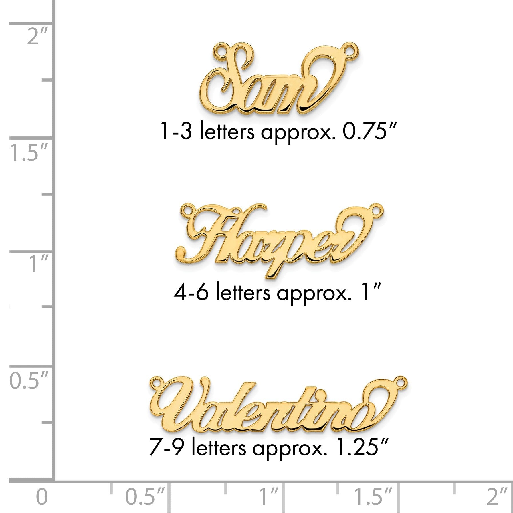 Vergoldet Sterlingsilber /gold Name Platte