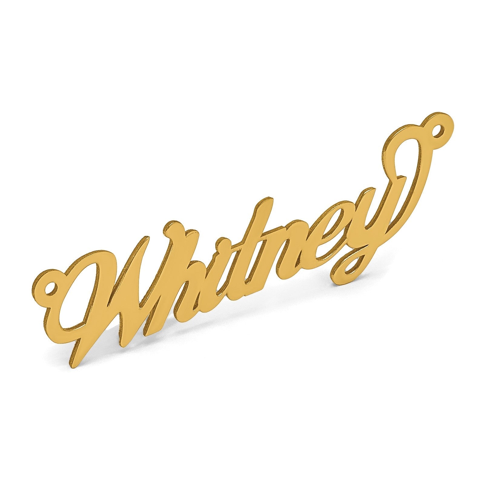 Vergoldet Sterlingsilber /gold Name Platte
