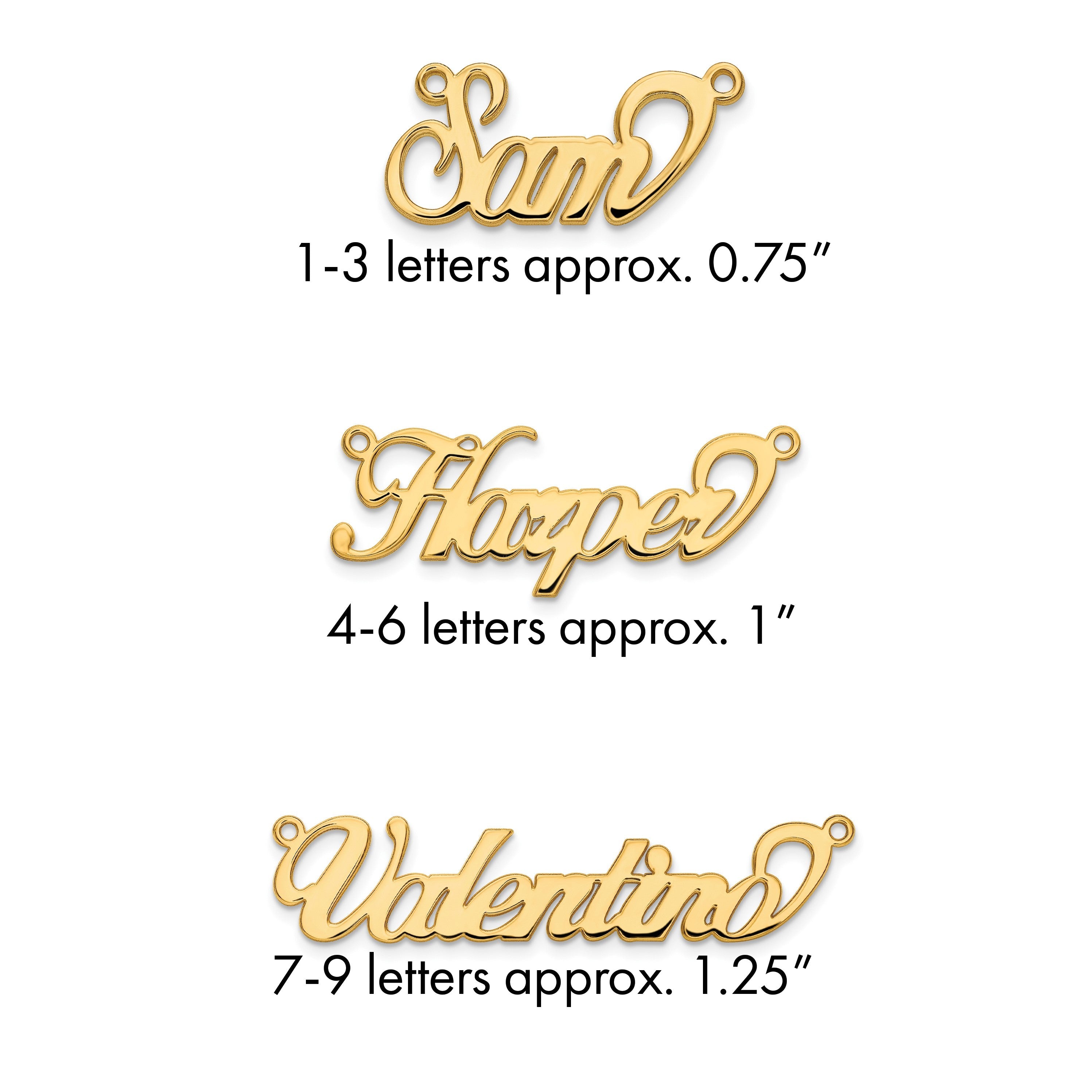 Vergoldet Sterlingsilber /gold Name Platte