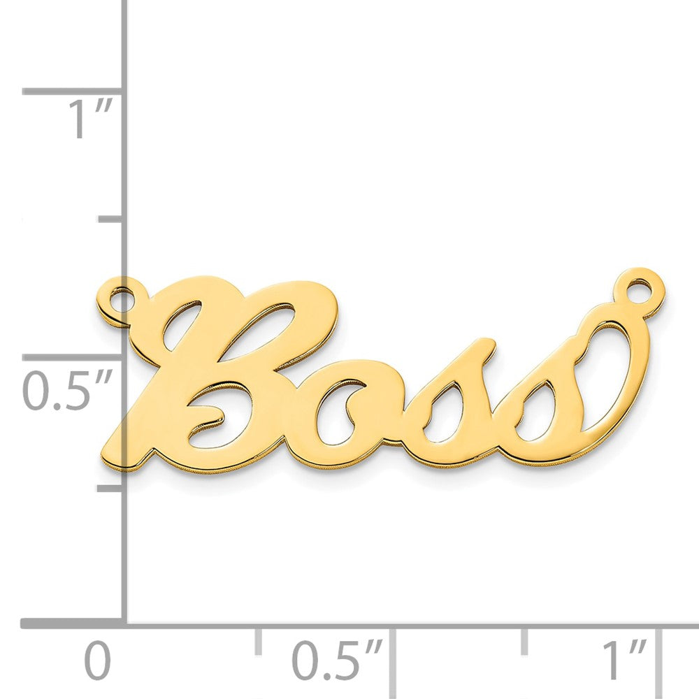 Vergoldet Sterlingsilber /gold Name Platte