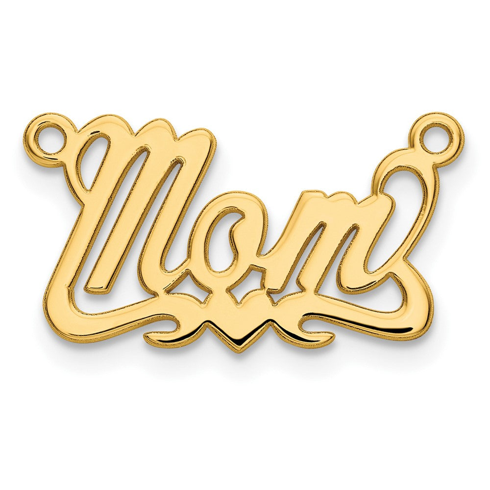 Vergoldet Sterlingsilber /gold Poliert Herz Name Platte