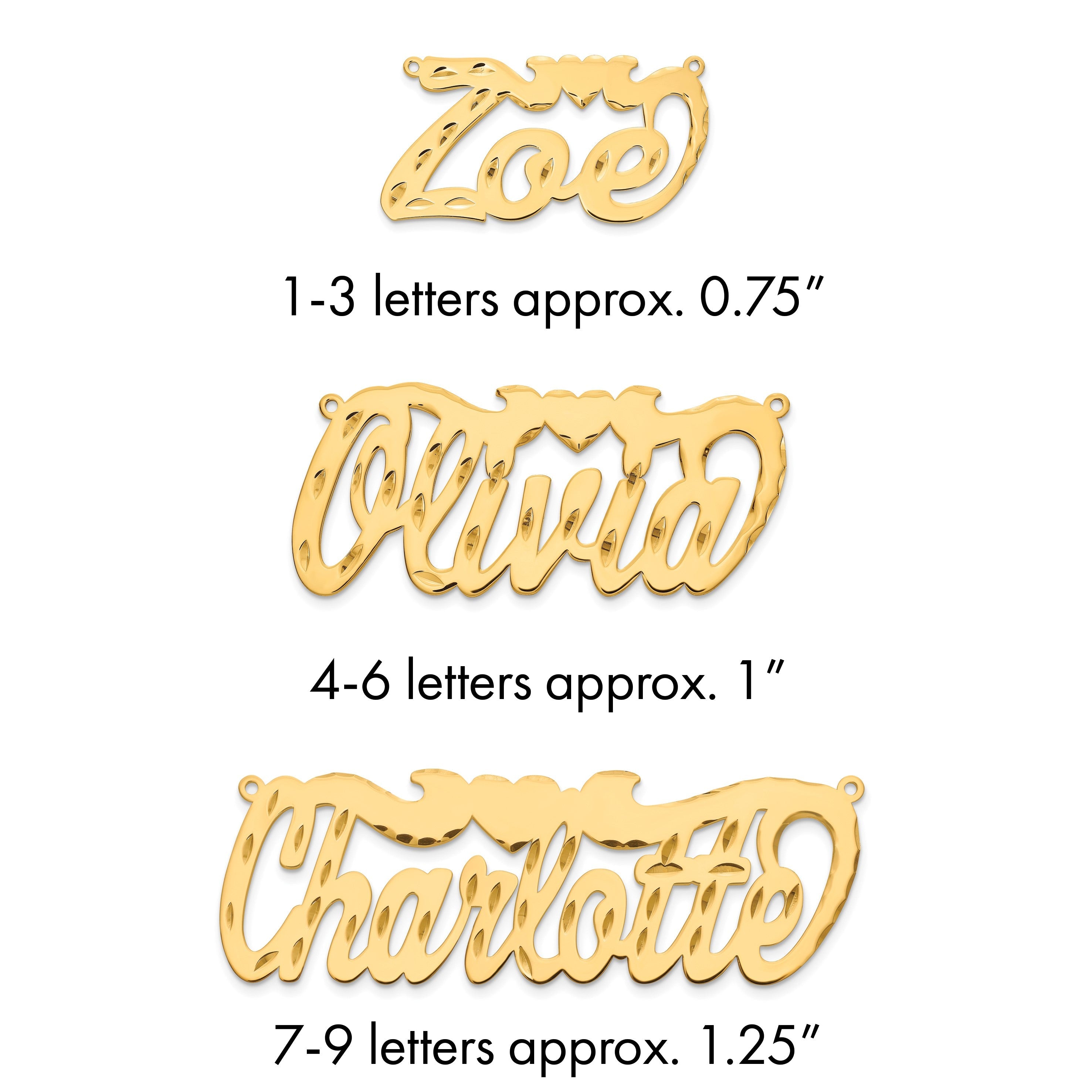 Vergoldet Sterlingsilber /gold Diamantiert Herz Name Platte