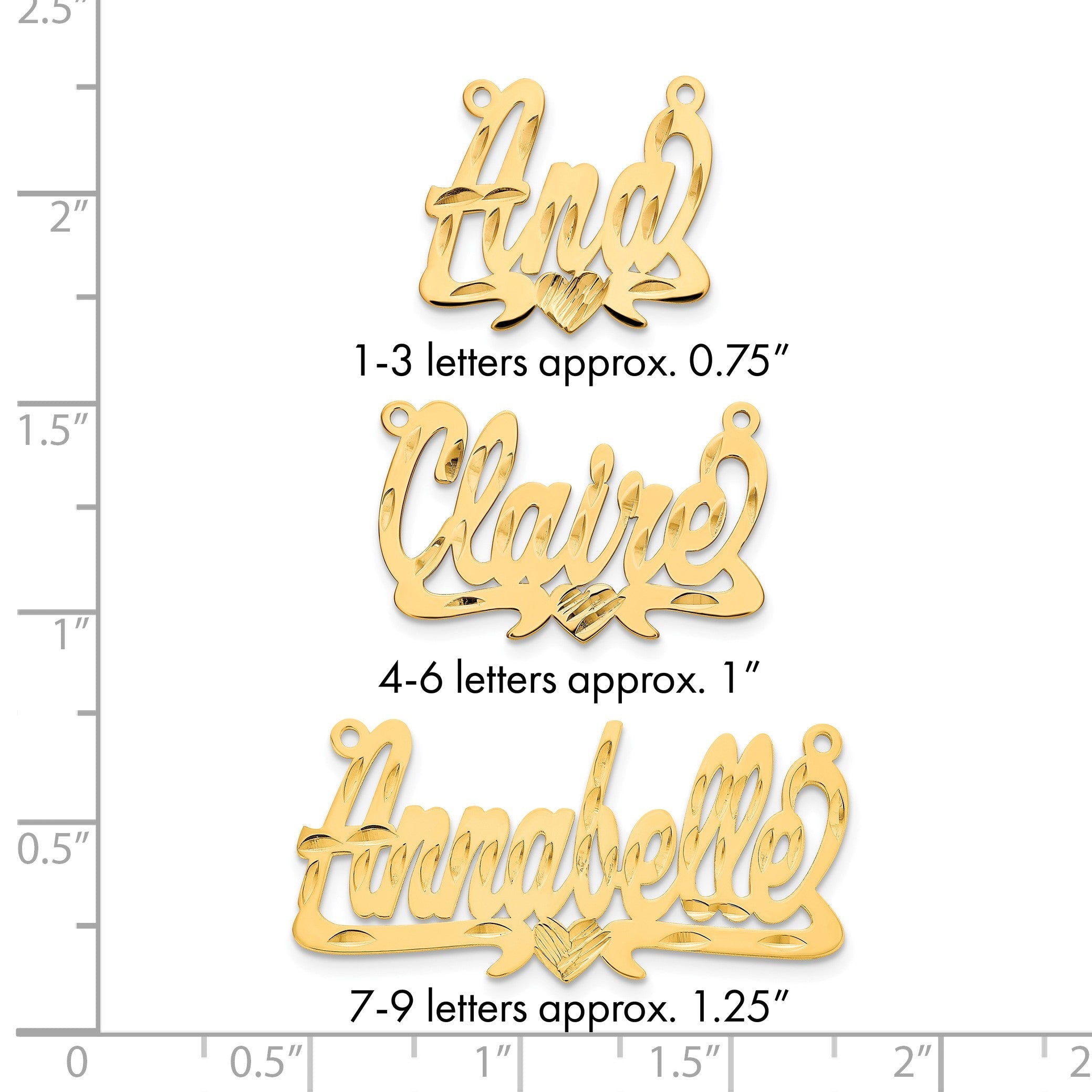 Vergoldet Sterlingsilber /gold Diamantiert Herz Name Platte