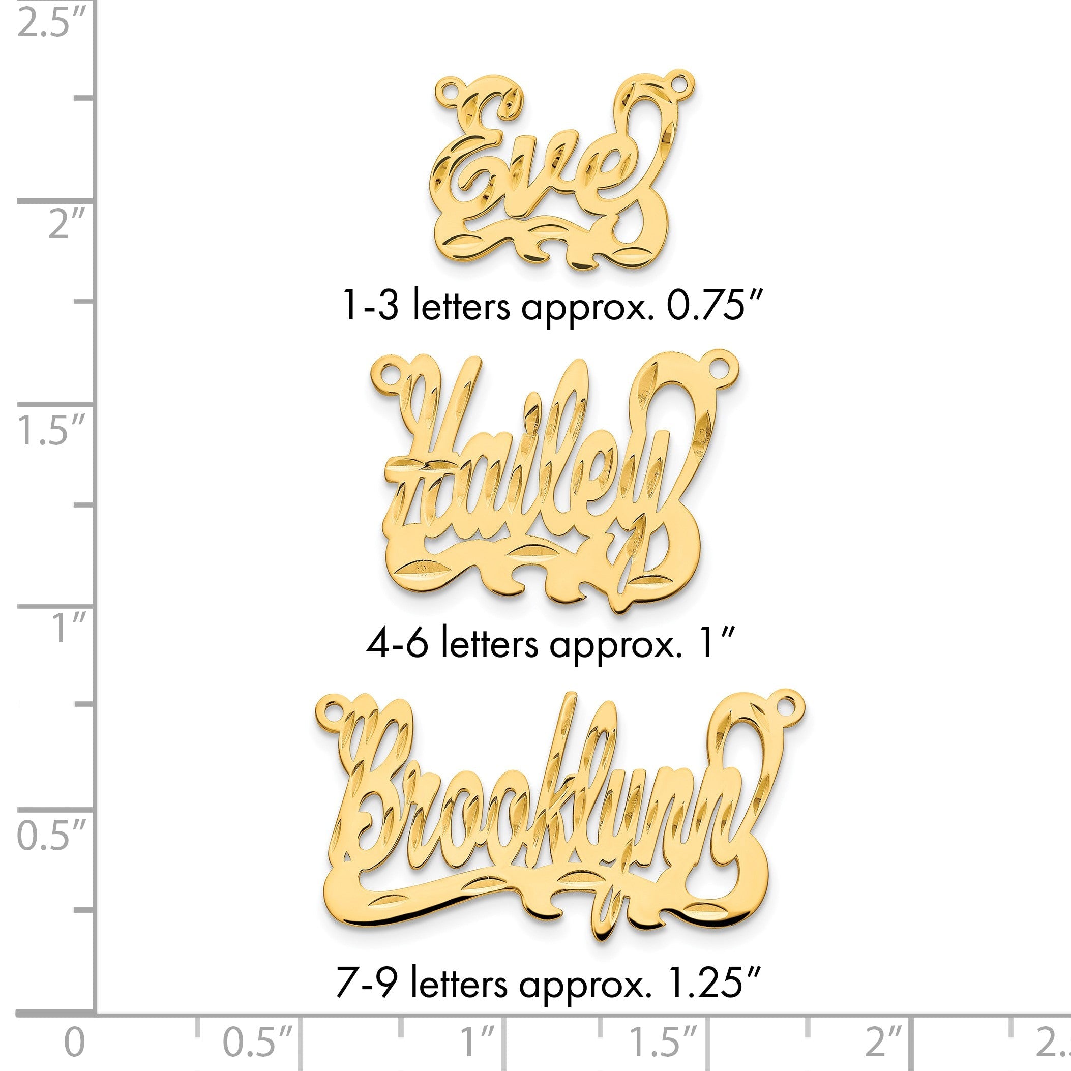 Vergoldet Sterlingsilber /gold Diamantiert Name Platte
