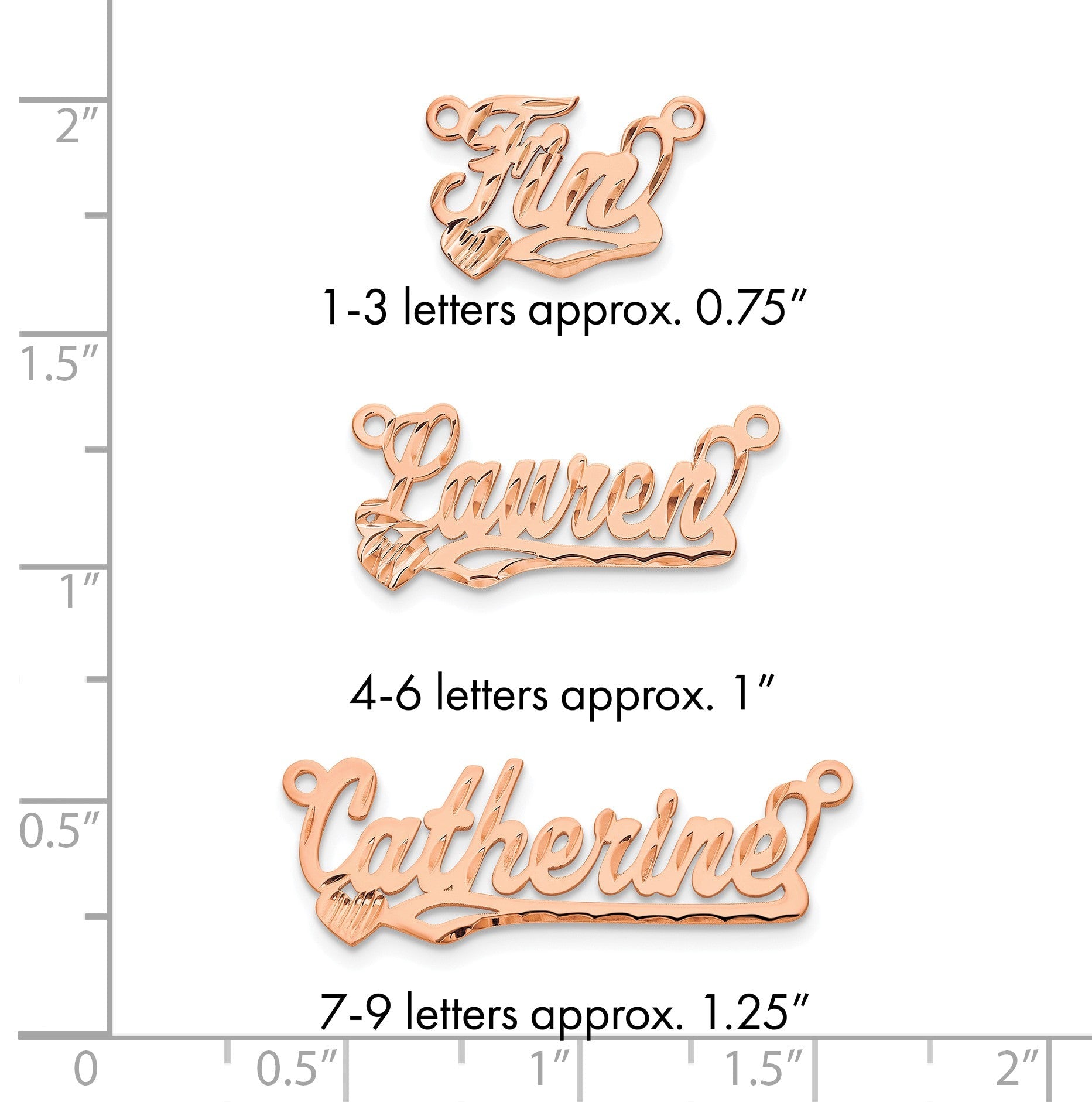 Roségoldbeschichtet Sterlingsilber /rose Diamantiert Herz Name Platte