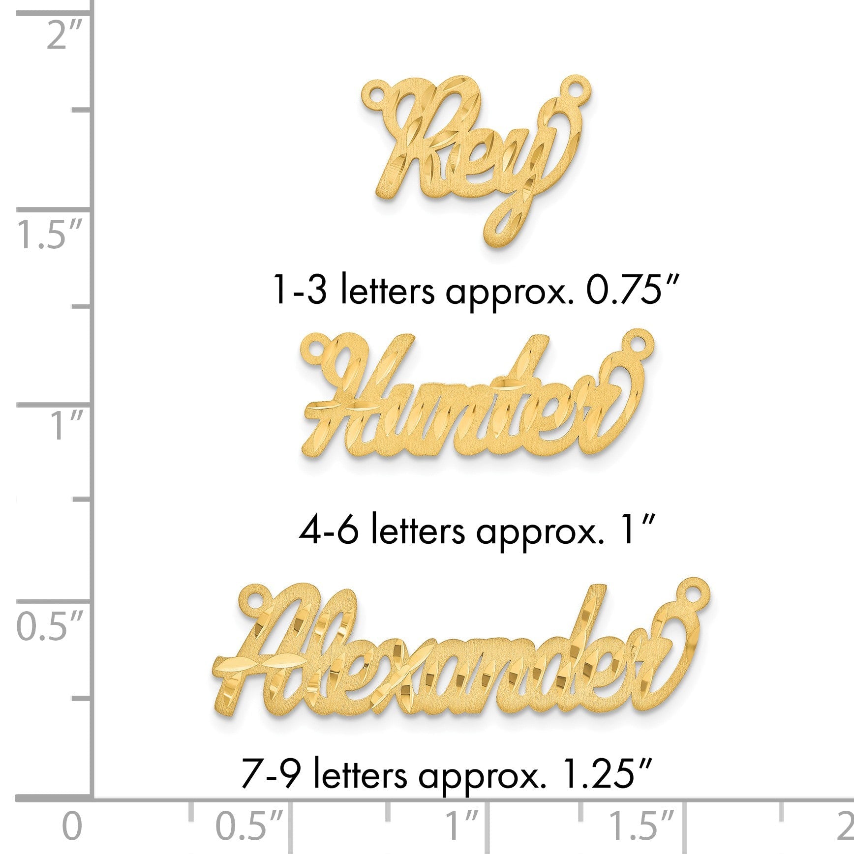 Vergoldet Sterlingsilber /gold Satiniert Diamantiert Name Platte