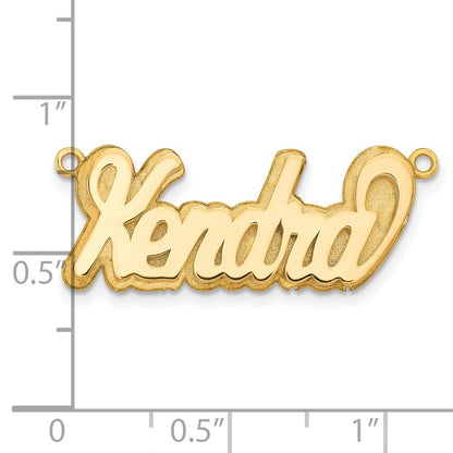 Vergoldet Sterlingsilber /gold 3d Poliert Name Platte