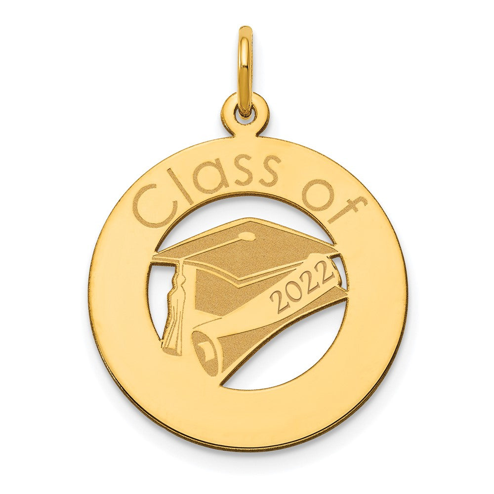 14K Gelbgold 14K Personalisiert Abschluss Charm