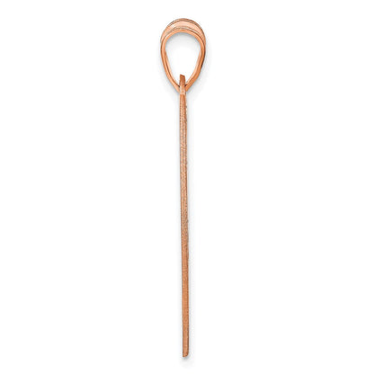 Roségoldbeschichtet Sterlingsilber /rose Groß Monogramm Herz Anhänger