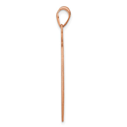 Roségoldbeschichtet Sterlingsilber /rose Rund Monogramm Anhänger