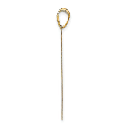 14K Gelbgold Groß Rund Monogramm Anhänger