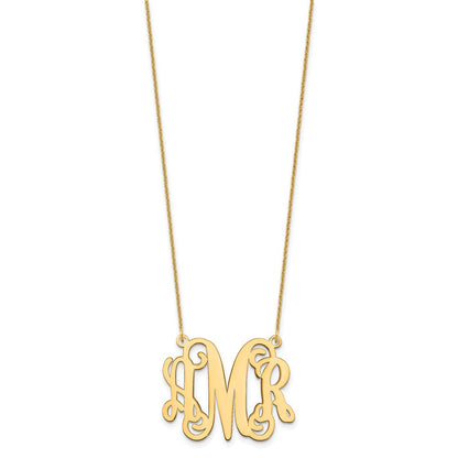 14K Gelbgold Monogramm Halskette