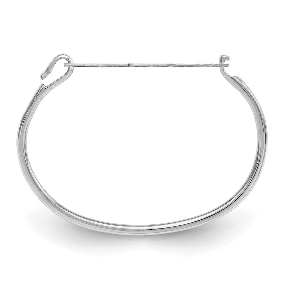 14K Weißgold Monogramm mit Sterlingsilber Armreif