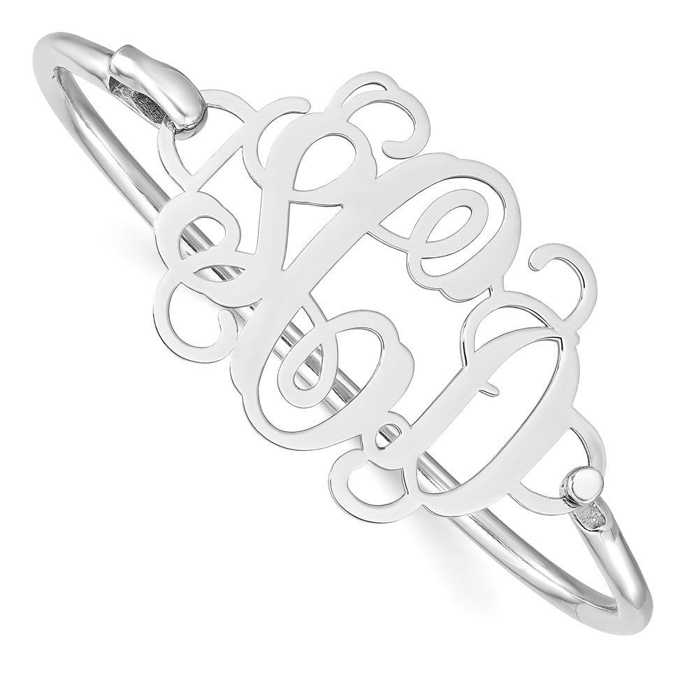 Sterlingsilber Rhodiniert Monogramm mit Armreif