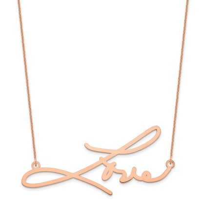 14K Roségold Signature Halskette