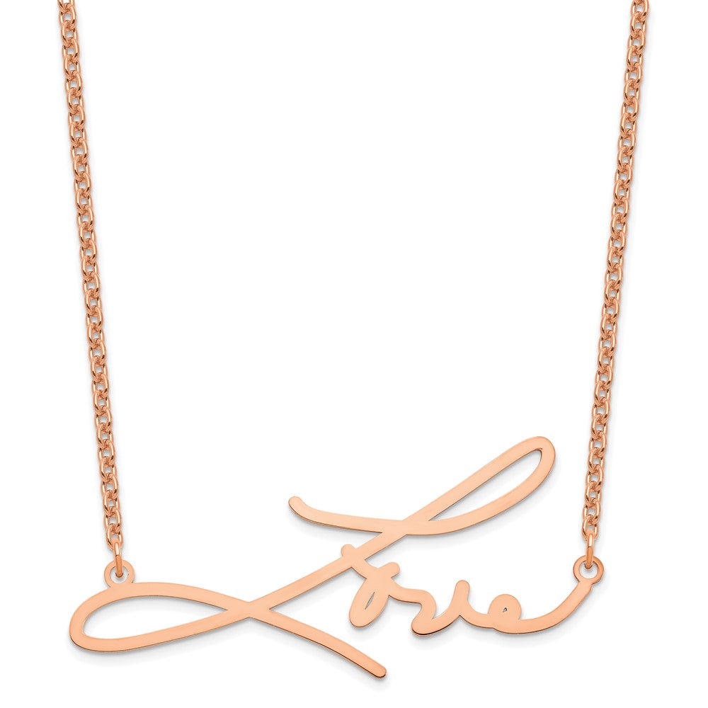 Roségoldbeschichtet Sterlingsilber /rose Signature Halskette